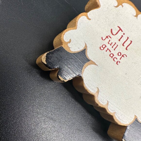 Jill Personalized Jewelry Set Full Of Grace Sheep Brooch Beaded Necklace Vintage - Picture 5 of 11